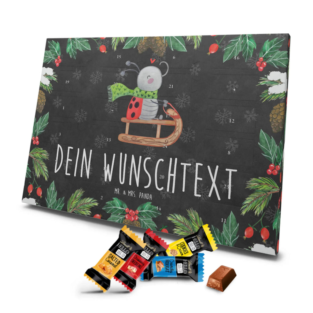 Personalisierter Markenschokolade Adventskalender Smörle Rodeln Personalisierter Adventskalender, Winter, Weihnachten, Weihnachtsdeko, Nikolaus, Advent, Heiligabend, Wintermotiv, Schlittenfahren, Smörle, Marzipan