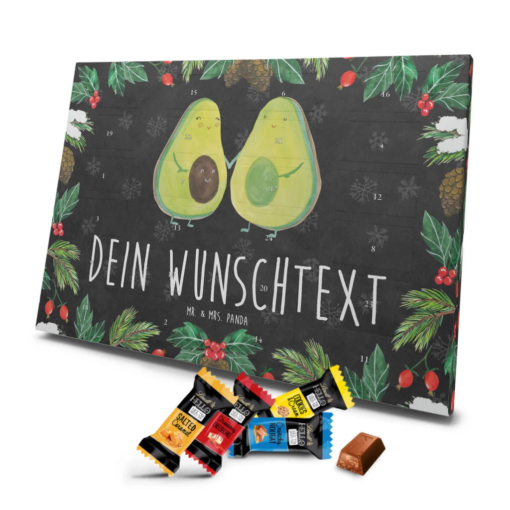 Personalisierter Markenschokolade Adventskalender Avocado Pärchen Personalisierter Adventskalender, Avocado, Veggie, Vegan, Gesund, Avocuddle, Liebe, Schwangerschaft, Familie, Babyshower, Babyparty, Hochzeit, Kinder, Avocados, Geburt