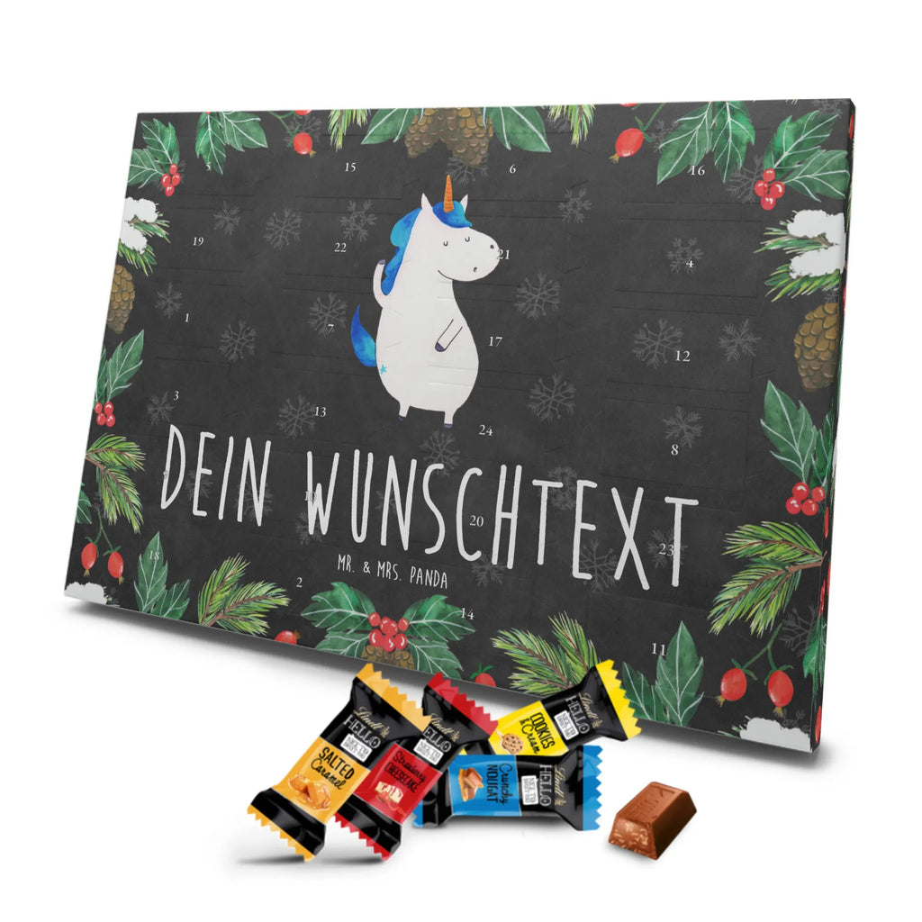 Personalisierter Markenschokolade Adventskalender Einhorn Mann Personalisierter Adventskalender, Einhorn, Einhörner, Einhorn Deko, Pegasus, Unicorn, cool, Mann, Freundin, Familie, bester Freund, BFF, Party, hübsch, beste