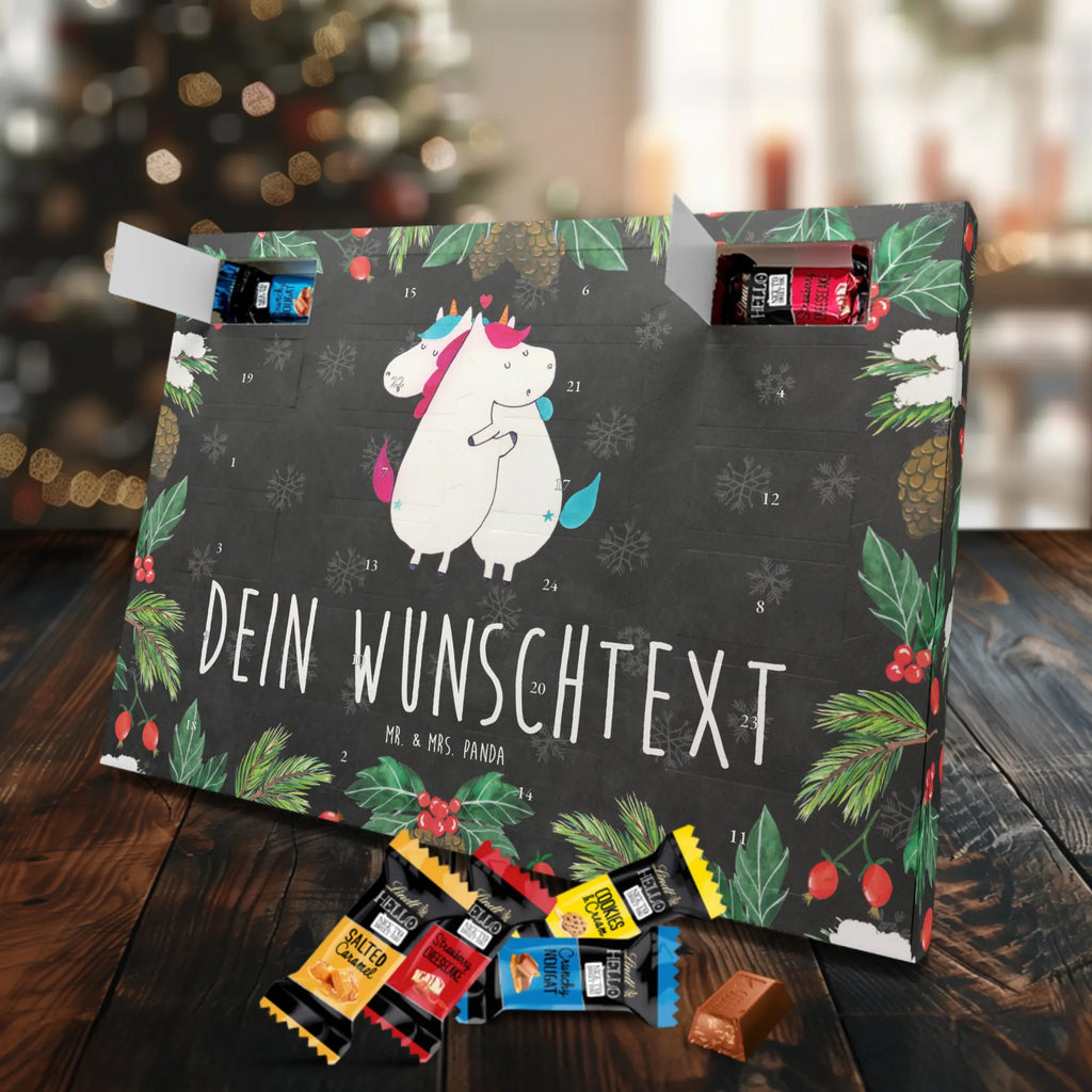 Personalisierter Markenschokolade Adventskalender Einhorn Mitteilung Personalisierter Adventskalender, Einhorn, Einhörner, Einhorn Deko, Pegasus, Unicorn, Valentinstag, Valentine, Liebe, Geschenk, Partner, Ehe, lustig, witzig, Spruch