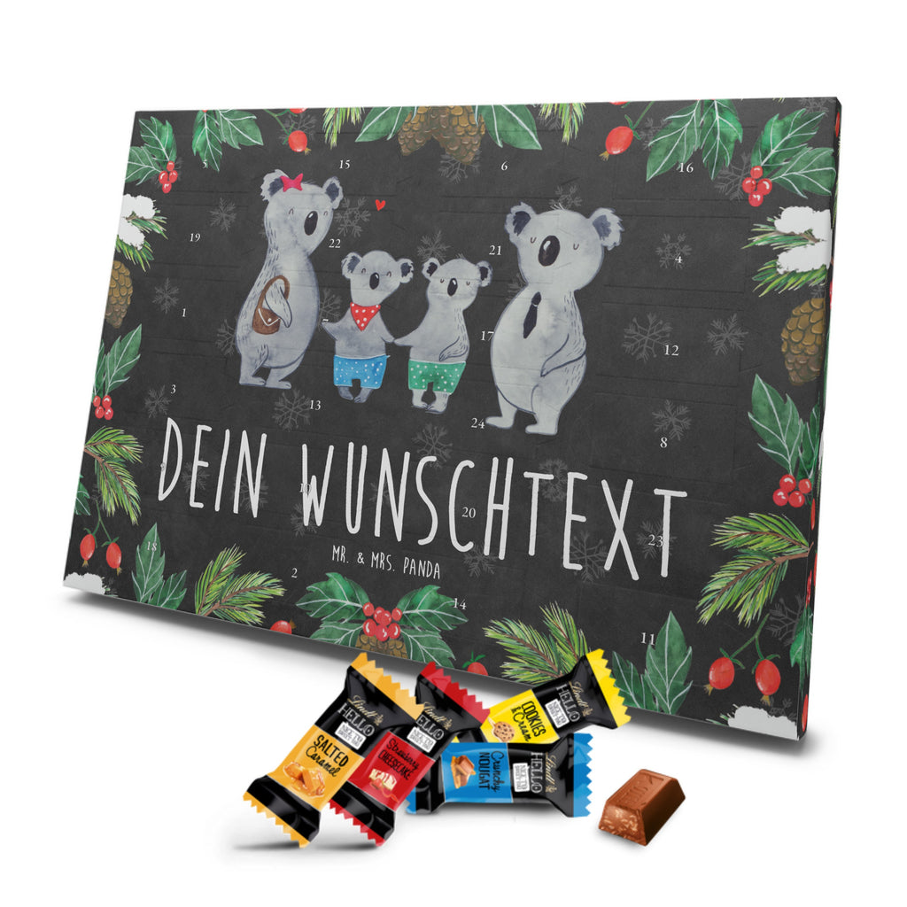 Personalisierter Markenschokolade Adventskalender Koala Familie zwei Personalisierter Adventskalender, Familie, Vatertag, Muttertag, Bruder, Schwester, Mama, Papa, Oma, Opa, Koala, Koalabär, beste Familie, Familienzeit, Familienleben, Koalafamilie, Lieblingsfamilie