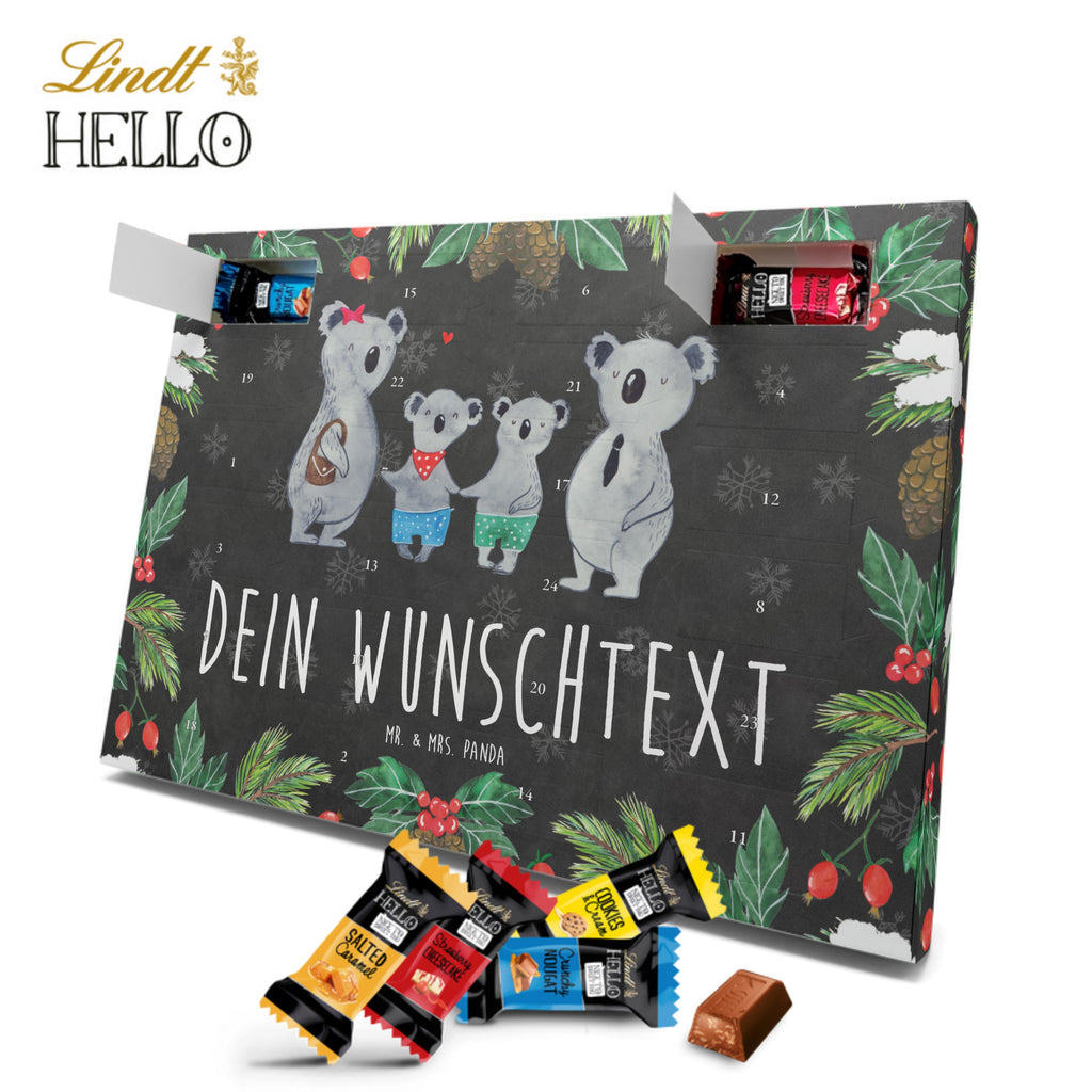 Personalisierter Markenschokolade Adventskalender Koala Familie zwei Personalisierter Adventskalender, Familie, Vatertag, Muttertag, Bruder, Schwester, Mama, Papa, Oma, Opa, Koala, Koalabär, beste Familie, Familienzeit, Familienleben, Koalafamilie, Lieblingsfamilie