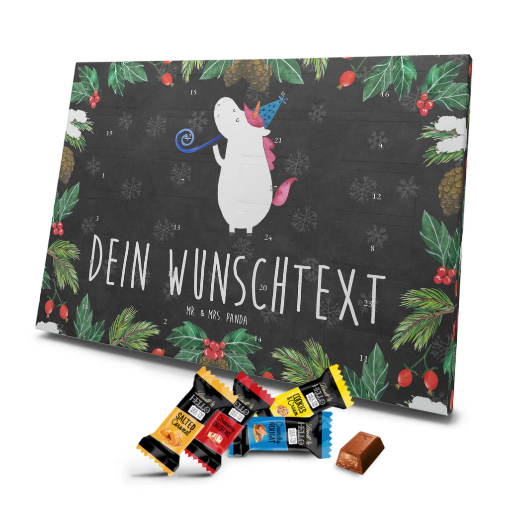 Personalisierter Markenschokolade Adventskalender Einhorn Party Personalisierter Adventskalender, Einhorn, Einhörner, Einhorn Deko, Pegasus, Unicorn, Glitzer, Konfetti, Party, Geburtstag, Feier, Fest, Alkohol, Disco, Club