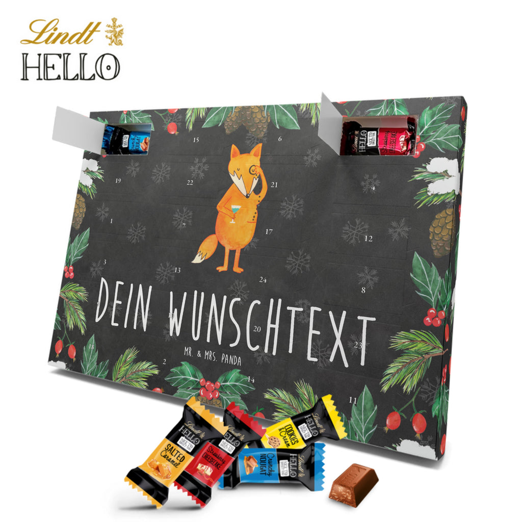 Personalisierter Markenschokolade Adventskalender Fuchs Lord Personalisierter Adventskalender, Fuchs, Füchse, tröstende Worte, Spruch lustig, Liebeskummer Geschenk, Motivation Spruch, Problemlösung