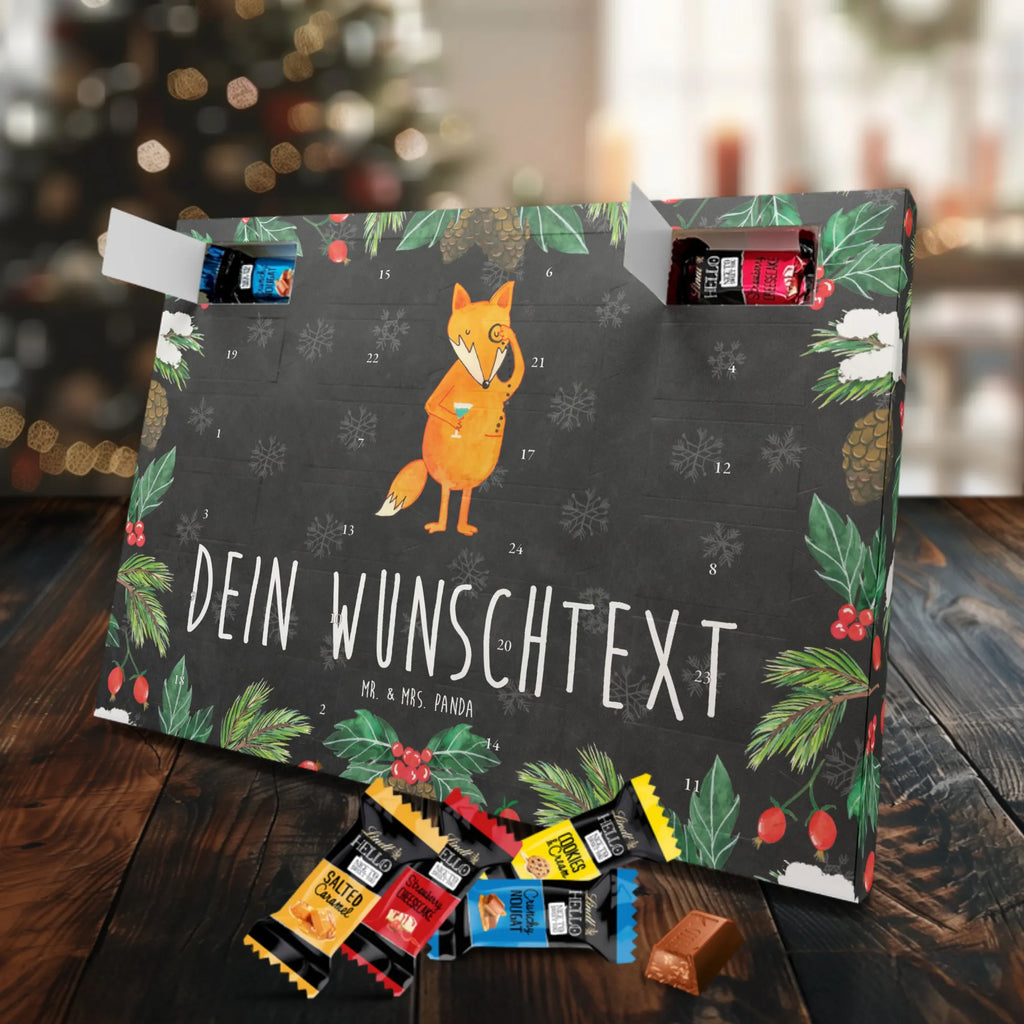 Personalisierter Markenschokolade Adventskalender Fuchs Lord Personalisierter Adventskalender, Fuchs, Füchse, tröstende Worte, Spruch lustig, Liebeskummer Geschenk, Motivation Spruch, Problemlösung