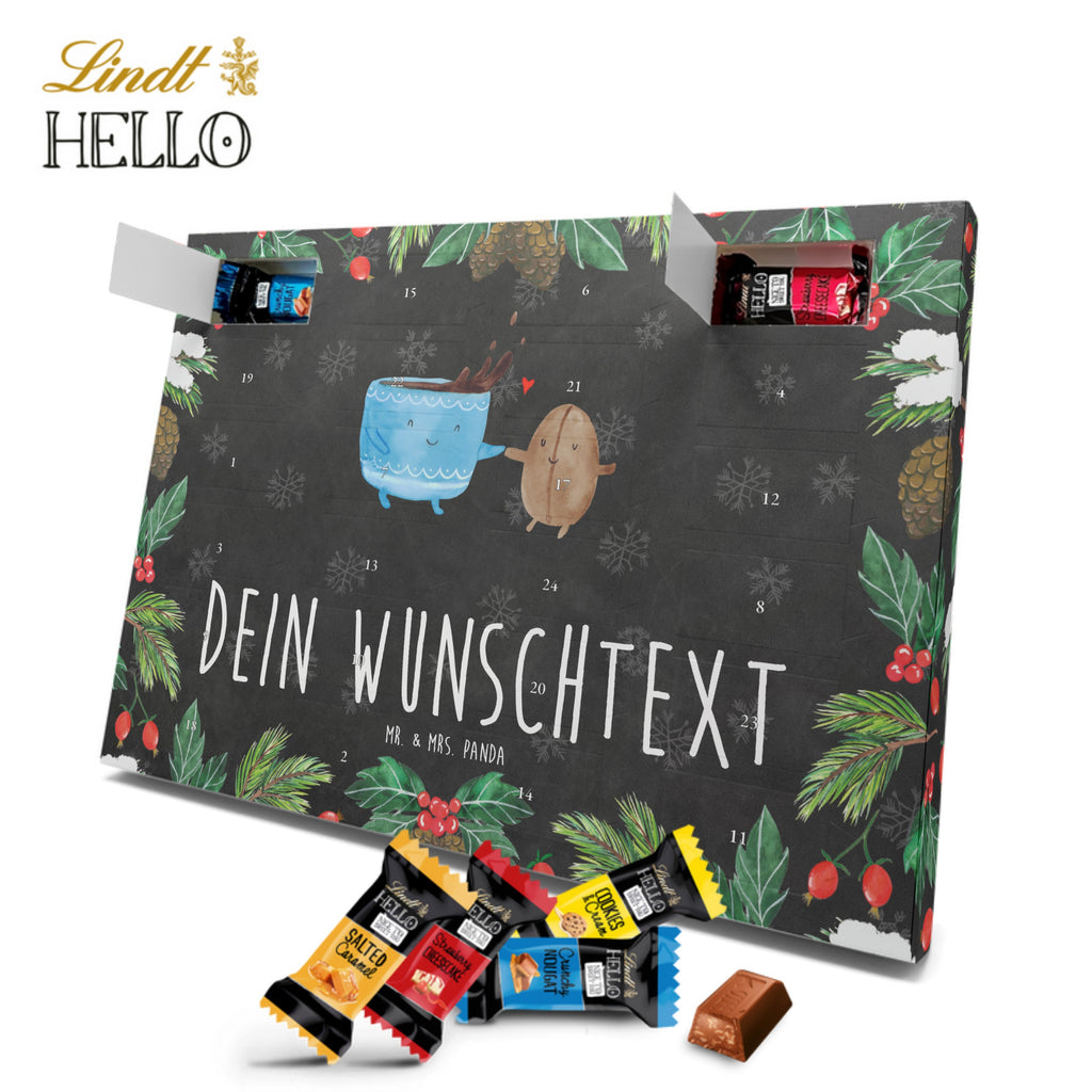 Personalisierter Markenschokolade Adventskalender Kaffee Bohne Personalisierter Adventskalender, Tiermotive, Gute Laune, lustige Sprüche, Tiere, Kaffee, Kaffeebohne, Genuss, Zufriedenheit, Glück