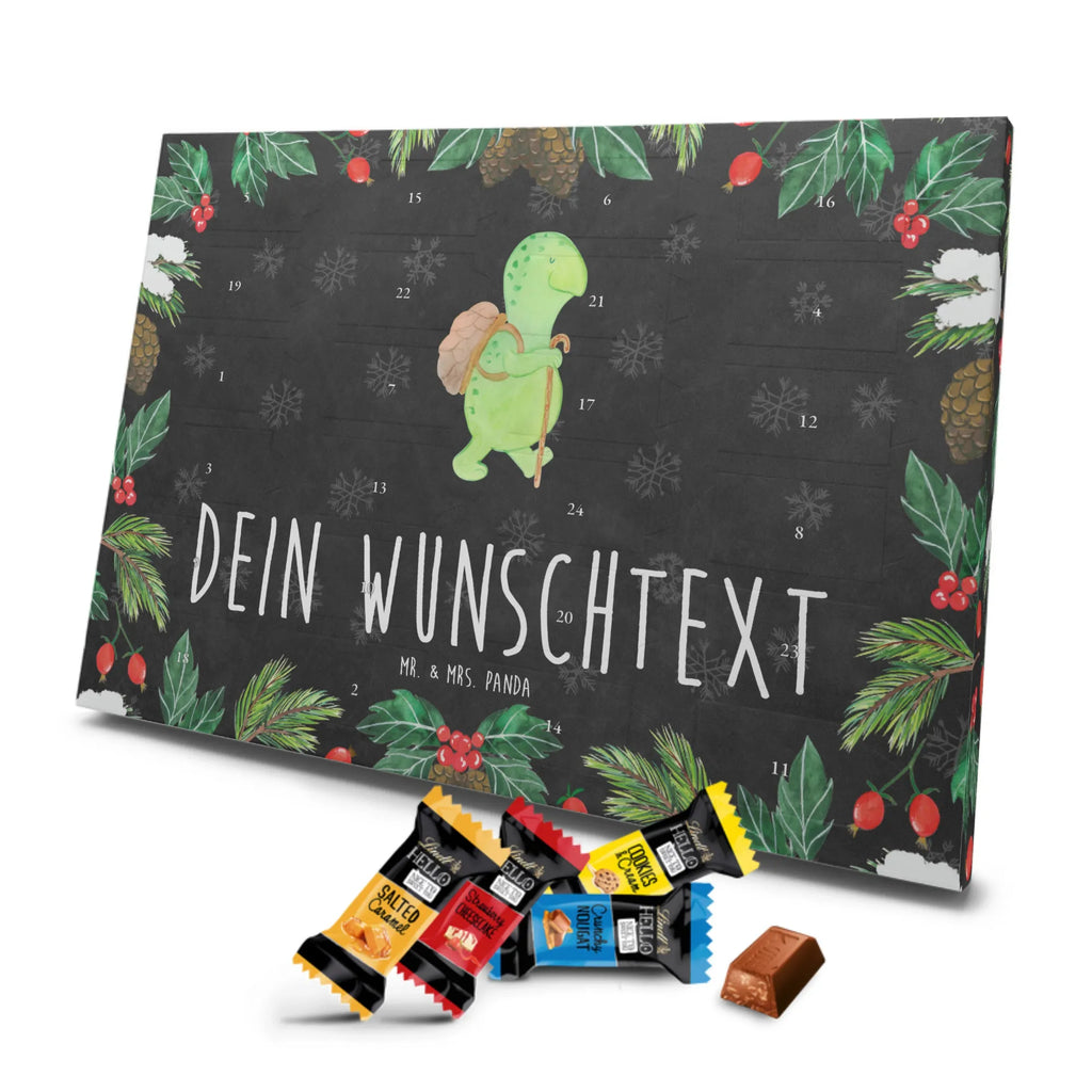 Personalisierter Markenschokolade Adventskalender Schildkröte Wanderer Personalisierter Adventskalender, Schildkröte, Schildkröten, Motivation, Motivationsspruch, Motivationssprüche, Neuanfang