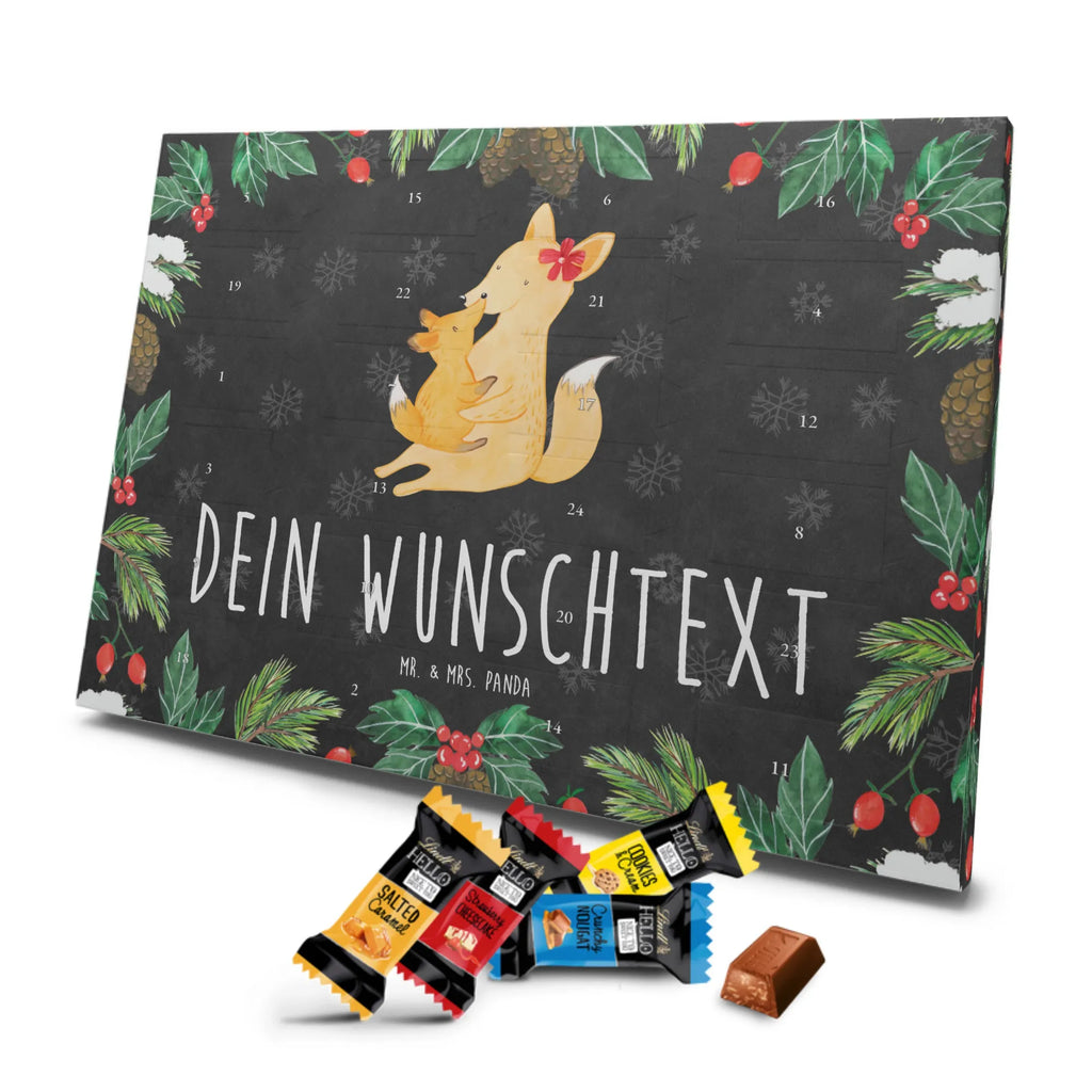 Personalisierter Markenschokolade Adventskalender Fuchs Mama Personalisierter Adventskalender, Familie, Vatertag, Muttertag, Bruder, Schwester, Mama, Papa, Oma, Opa, Mutter, Tochter, Lieblingstochter, Beste Tochter, Geschenk