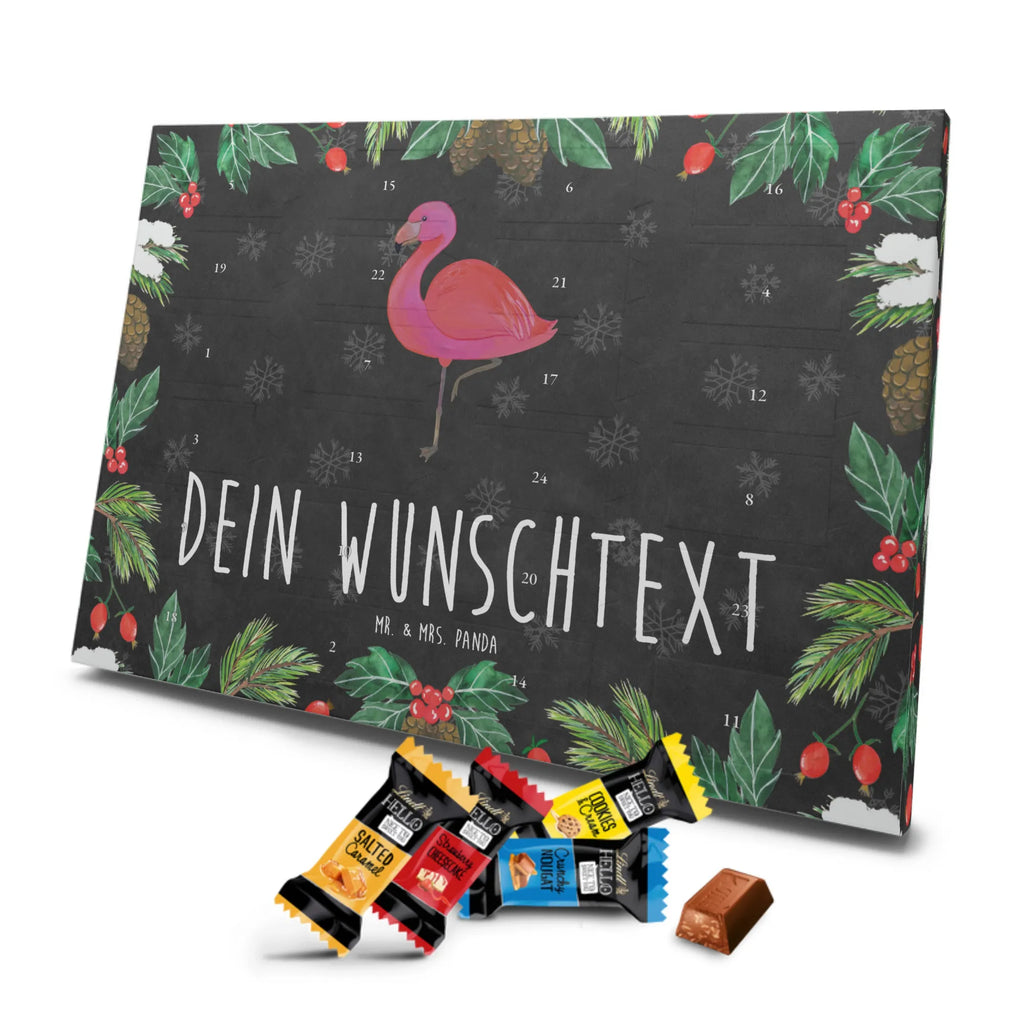 Personalisierter Markenschokolade Adventskalender Flamingo Classic Personalisierter Adventskalender, Flamingo, Einzigartig, Selbstliebe, Stolz, ich, für mich, Spruch, Freundin, Freundinnen, Außenseiter, Sohn, Tochter, Geschwister