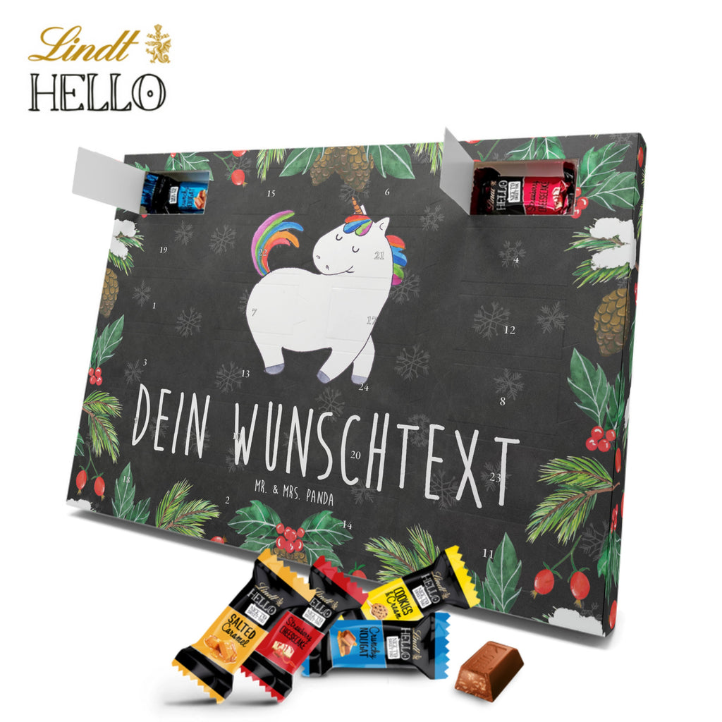 Personalisierter Markenschokolade Adventskalender Einhorn Stolzieren Personalisierter Adventskalender, Einhorn, Einhörner, Einhorn Deko, Pegasus, Unicorn, stolz, anders, bunt, Pferd, Reiter, Reiten, Freundin, Geschenk