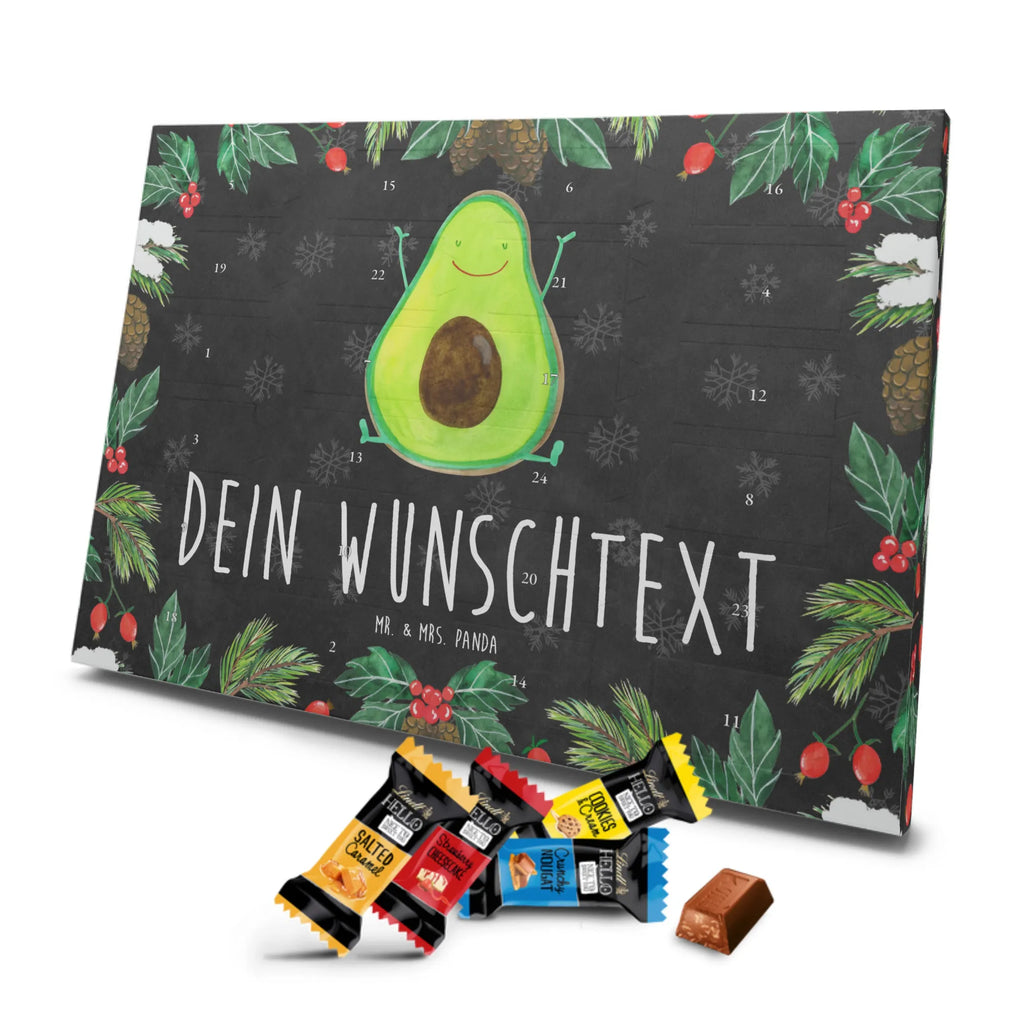 Personalisierter Markenschokolade Adventskalender Avocado Glücklich Personalisierter Adventskalender, Avocado, Veggie, Vegan, Gesund, Chaos