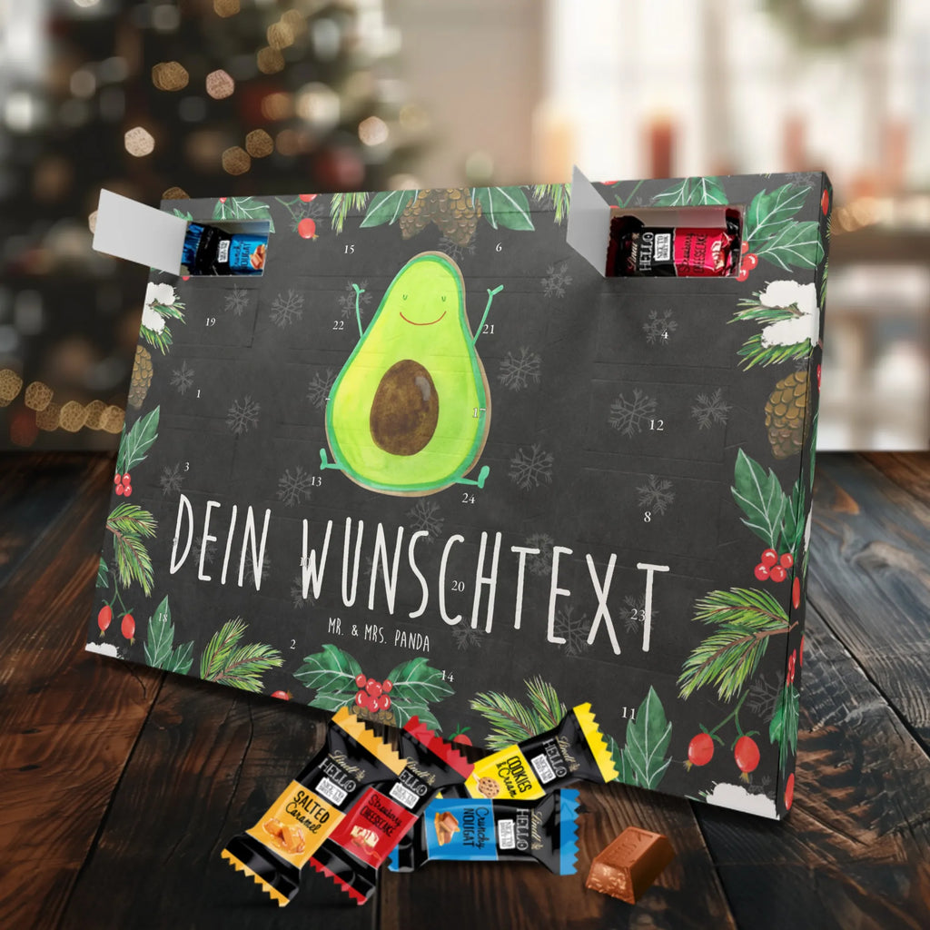 Personalisierter Markenschokolade Adventskalender Avocado Glücklich Personalisierter Adventskalender, Avocado, Veggie, Vegan, Gesund, Chaos