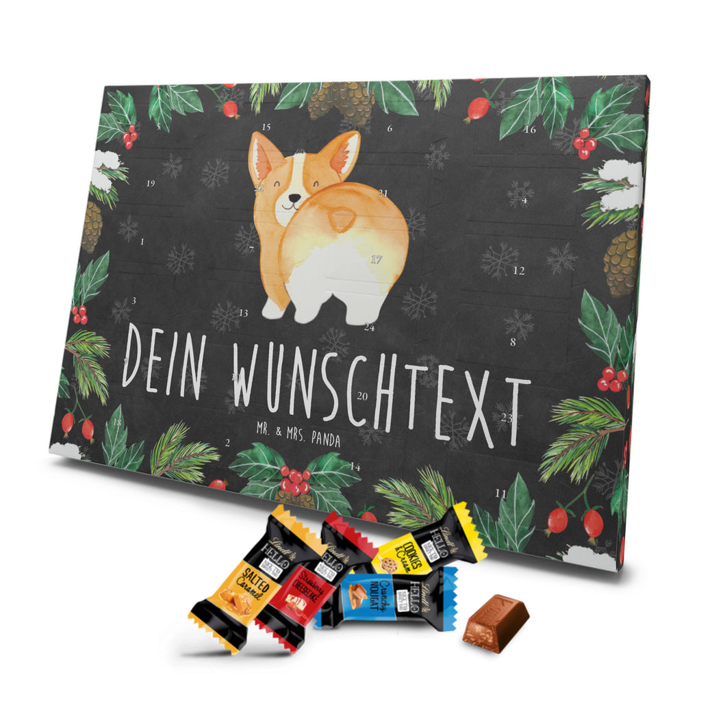 Personalisierter Markenschokolade Adventskalender Corgi Po Personalisierter Adventskalender, Hund, Hundemotiv, Haustier, Hunderasse, Tierliebhaber, Hundebesitzer, Sprüche, Corgie, Hundeliebe, Motivation, Selbstliebe, Spruch