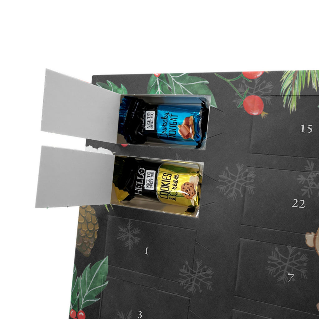 Personalisierter Markenschokolade Adventskalender Papa Bär Personalisierter Adventskalender, Familie, Vatertag, Muttertag, Bruder, Schwester, Mama, Papa, Oma, Opa, Geschenk, Vater, Papi, Vati, Onkel, Geburtstag