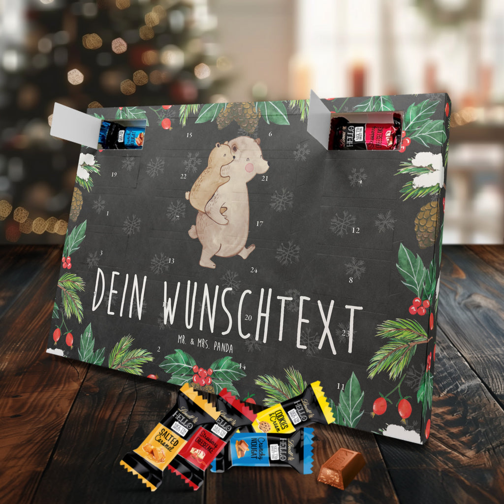 Personalisierter Markenschokolade Adventskalender Papa Bär Personalisierter Adventskalender, Familie, Vatertag, Muttertag, Bruder, Schwester, Mama, Papa, Oma, Opa, Geschenk, Vater, Papi, Vati, Onkel, Geburtstag