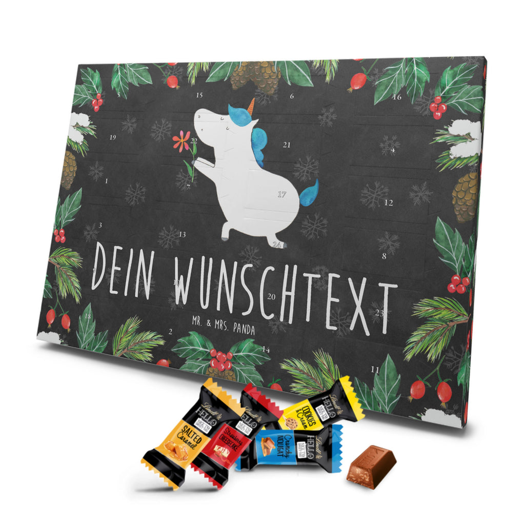 Personalisierter Markenschokolade Adventskalender Einhorn Blume Personalisierter Adventskalender, Einhorn, Einhörner, Einhorn Deko, Pegasus, Unicorn, Liebe, Liebesbeweis, Antrag, Heiratsantrag, Verlobung, Ehepaar, Pärchen, Partner, Freund, Freundin, Ehe, heiraten