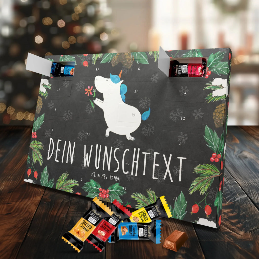 Personalisierter Markenschokolade Adventskalender Einhorn Blume Personalisierter Adventskalender, Einhorn, Einhörner, Einhorn Deko, Pegasus, Unicorn, Liebe, Liebesbeweis, Antrag, Heiratsantrag, Verlobung, Ehepaar, Pärchen, Partner, Freund, Freundin, Ehe, heiraten