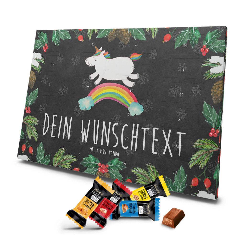 Personalisierter Markenschokolade Adventskalender Einhorn Regenbogen Personalisierter Adventskalender, Einhorn, Einhörner, Einhorn Deko, Pegasus, Unicorn, Regenbogen, Glitzer, Einhornpower, Erwachsenwerden, Einhornautobahn