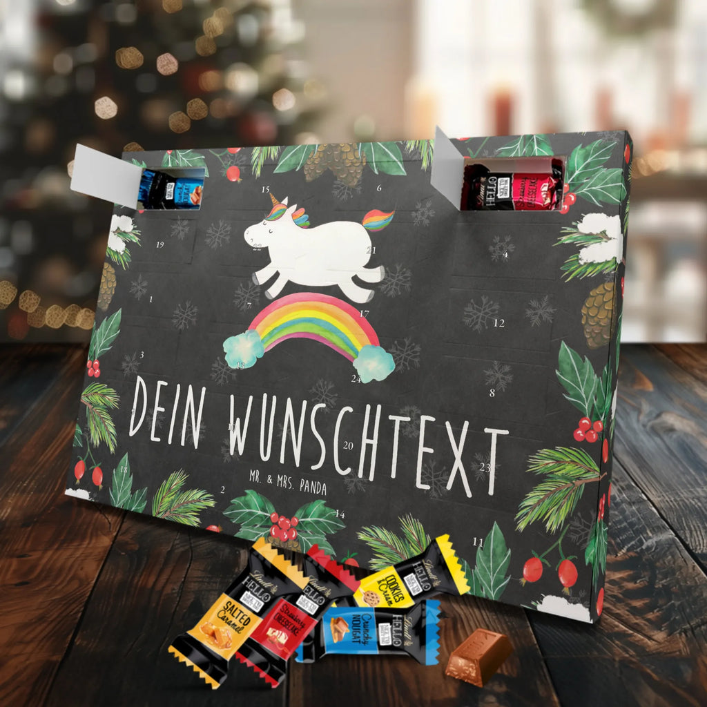 Personalisierter Markenschokolade Adventskalender Einhorn Regenbogen Personalisierter Adventskalender, Einhorn, Einhörner, Einhorn Deko, Pegasus, Unicorn, Regenbogen, Glitzer, Einhornpower, Erwachsenwerden, Einhornautobahn