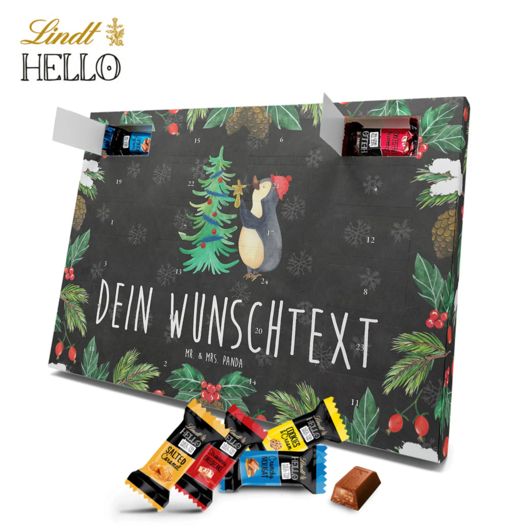 Personalisierter Markenschokolade Adventskalender Pinguin Weihnachtsbaum Personalisierter Adventskalender, Winter, Weihnachten, Weihnachtsdeko, Nikolaus, Advent, Heiligabend, Wintermotiv, Pinguin