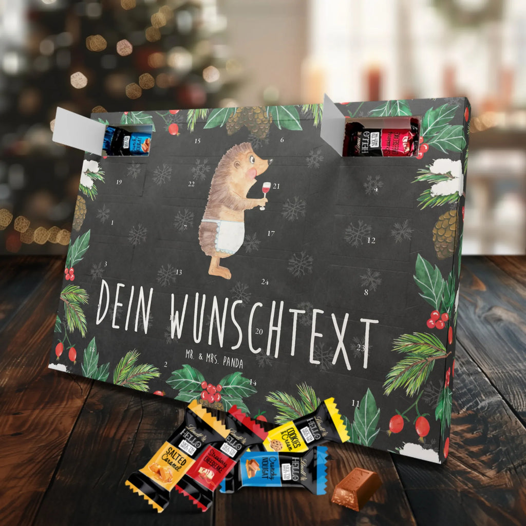 Personalisierter Markenschokolade Adventskalender Igel Wein Personalisierter Adventskalender, Tiermotive, Gute Laune, lustige Sprüche, Tiere, Wein Spruch, Igel, Geschenk Weintrinker, Geschenk Weinliebhaber, Wein Deko, Weinglas, Rotwein, Weißwein, Wein trinken