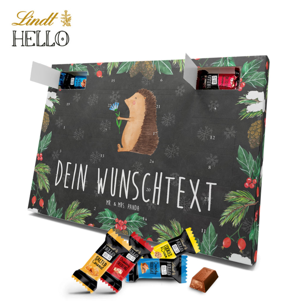 Personalisierter Markenschokolade Adventskalender Igel Blumen Personalisierter Adventskalender, Tiermotive, Gute Laune, lustige Sprüche, Tiere, Igel, Gute Besserung, Genesungswünsche, Krankheit, Krankenhaus, krank, Besuch