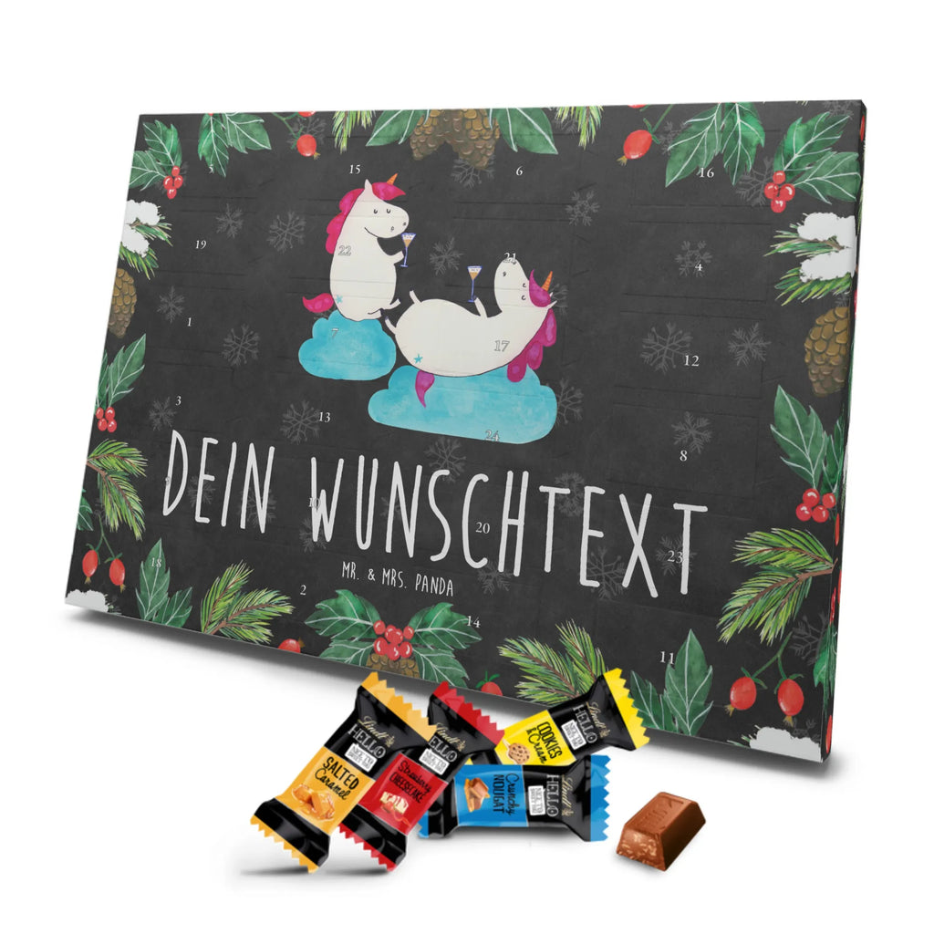 Personalisierter Markenschokolade Adventskalender Einhorn Sekt Personalisierter Adventskalender, Einhorn, Einhörner, Einhorn Deko, Pegasus, Unicorn, Freundinnen, Freundin, BFF, Sekt, Mädelsabend, Spaß, Party, Korken, Anstoßen, Beste