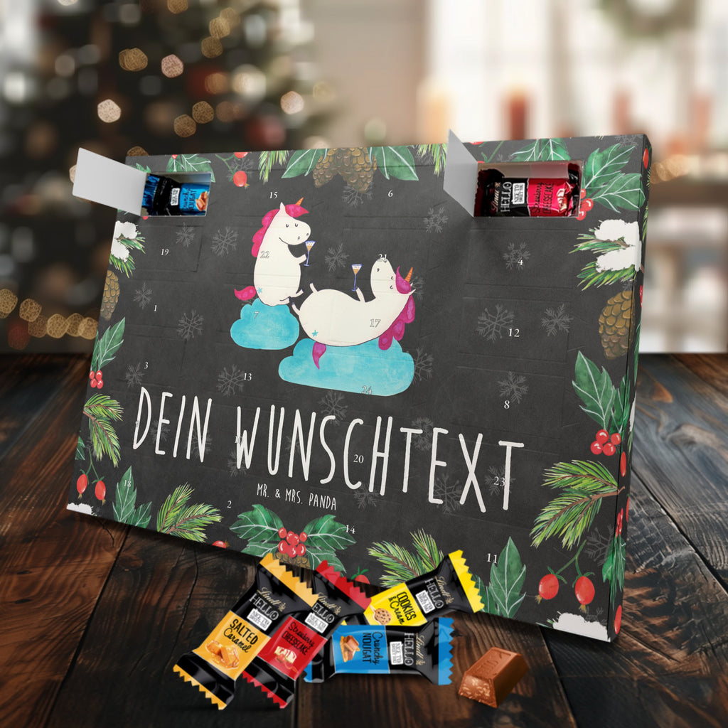 Personalisierter Markenschokolade Adventskalender Einhorn Sekt Personalisierter Adventskalender, Einhorn, Einhörner, Einhorn Deko, Pegasus, Unicorn, Freundinnen, Freundin, BFF, Sekt, Mädelsabend, Spaß, Party, Korken, Anstoßen, Beste