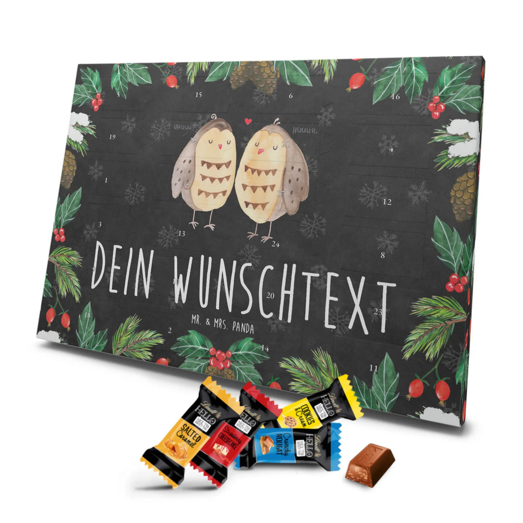 Personalisierter Markenschokolade Adventskalender Eulen Liebe Personalisierter Adventskalender, Eule, Eule Deko, Liebe, Hochzeit Spruch, Owl, All you need is love, Liebe Spruch, Freundin Geschenk, Freund, Wortspiel lustig