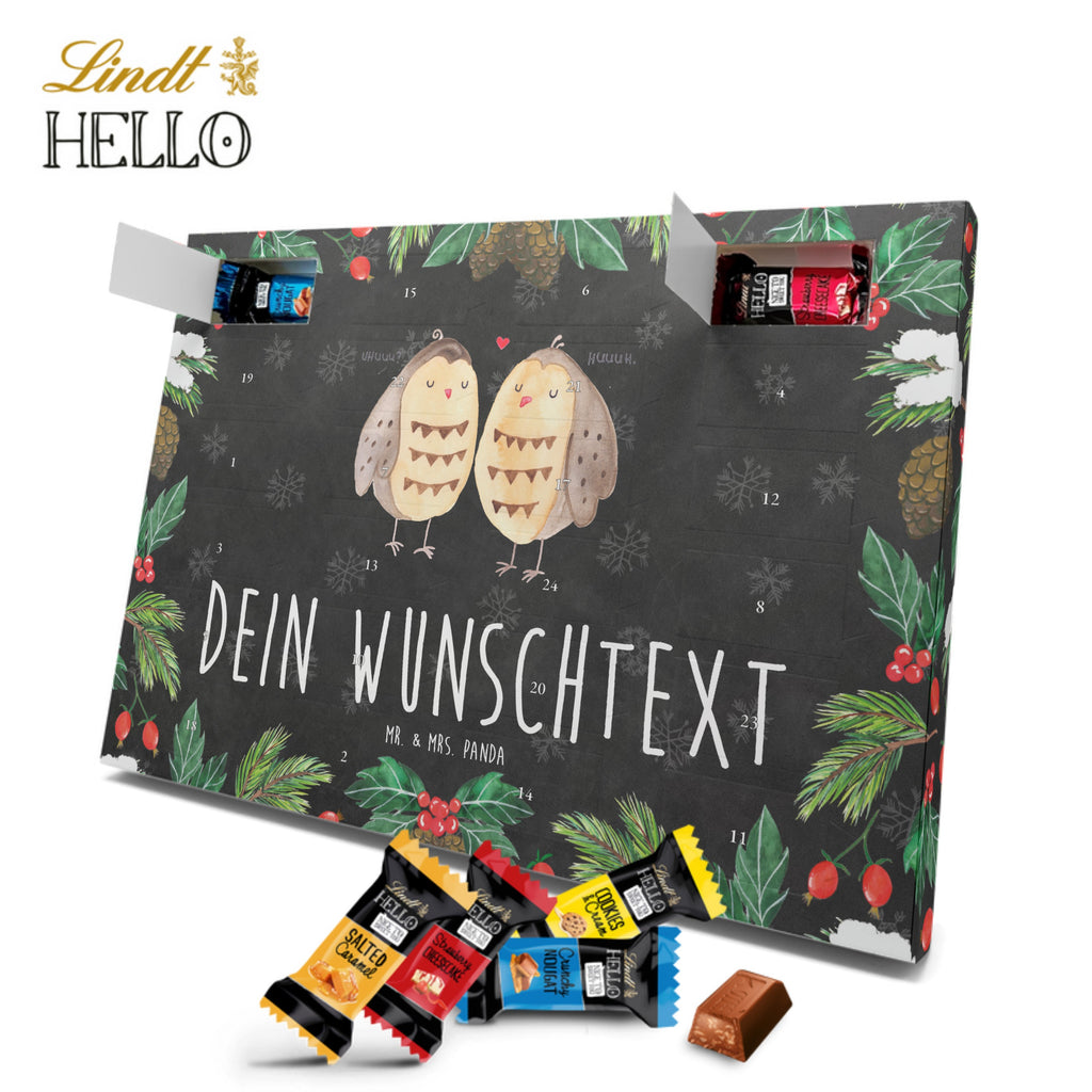 Personalisierter Markenschokolade Adventskalender Eulen Liebe Personalisierter Adventskalender, Eule, Eule Deko, Liebe, Hochzeit Spruch, Owl, All you need is love, Liebe Spruch, Freundin Geschenk, Freund, Wortspiel lustig