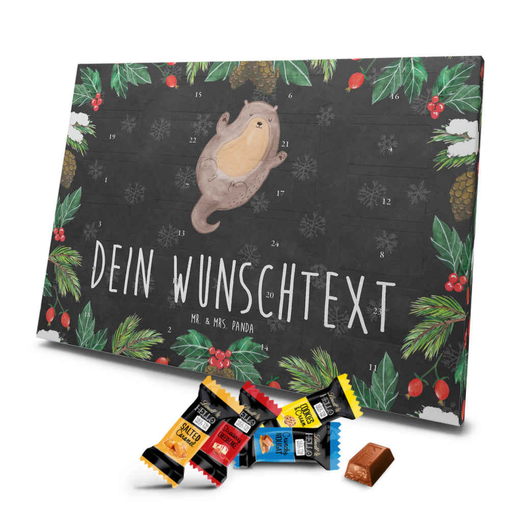 Personalisierter Markenschokolade Adventskalender Otter Umarmen Personalisierter Adventskalender, Otter, Fischotter, Seeotter, Otter Seeotter See Otter