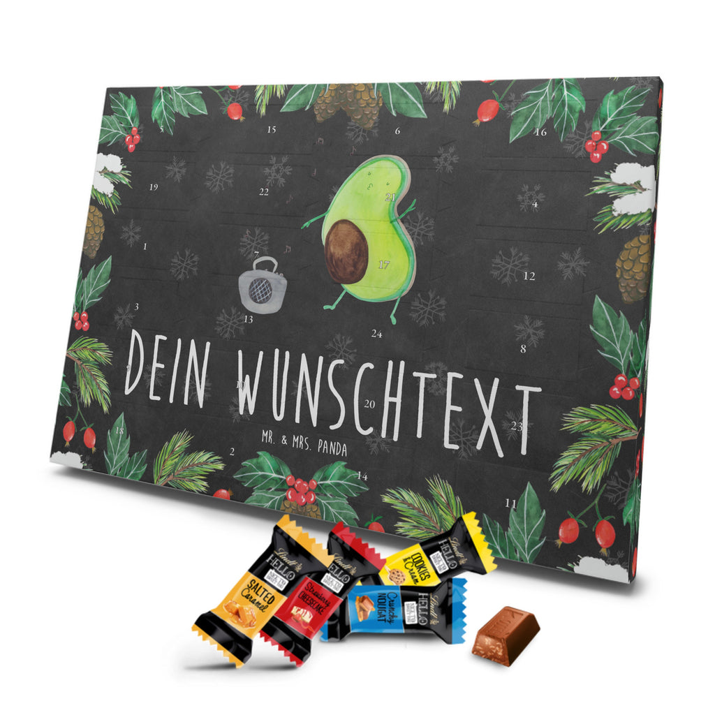 Personalisierter Markenschokolade Adventskalender Avocado Tanzen Personalisierter Adventskalender, Avocado, Veggie, Vegan, Gesund