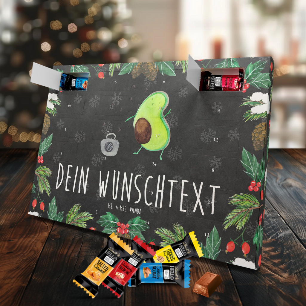 Personalisierter Markenschokolade Adventskalender Avocado Tanzen Personalisierter Adventskalender, Avocado, Veggie, Vegan, Gesund