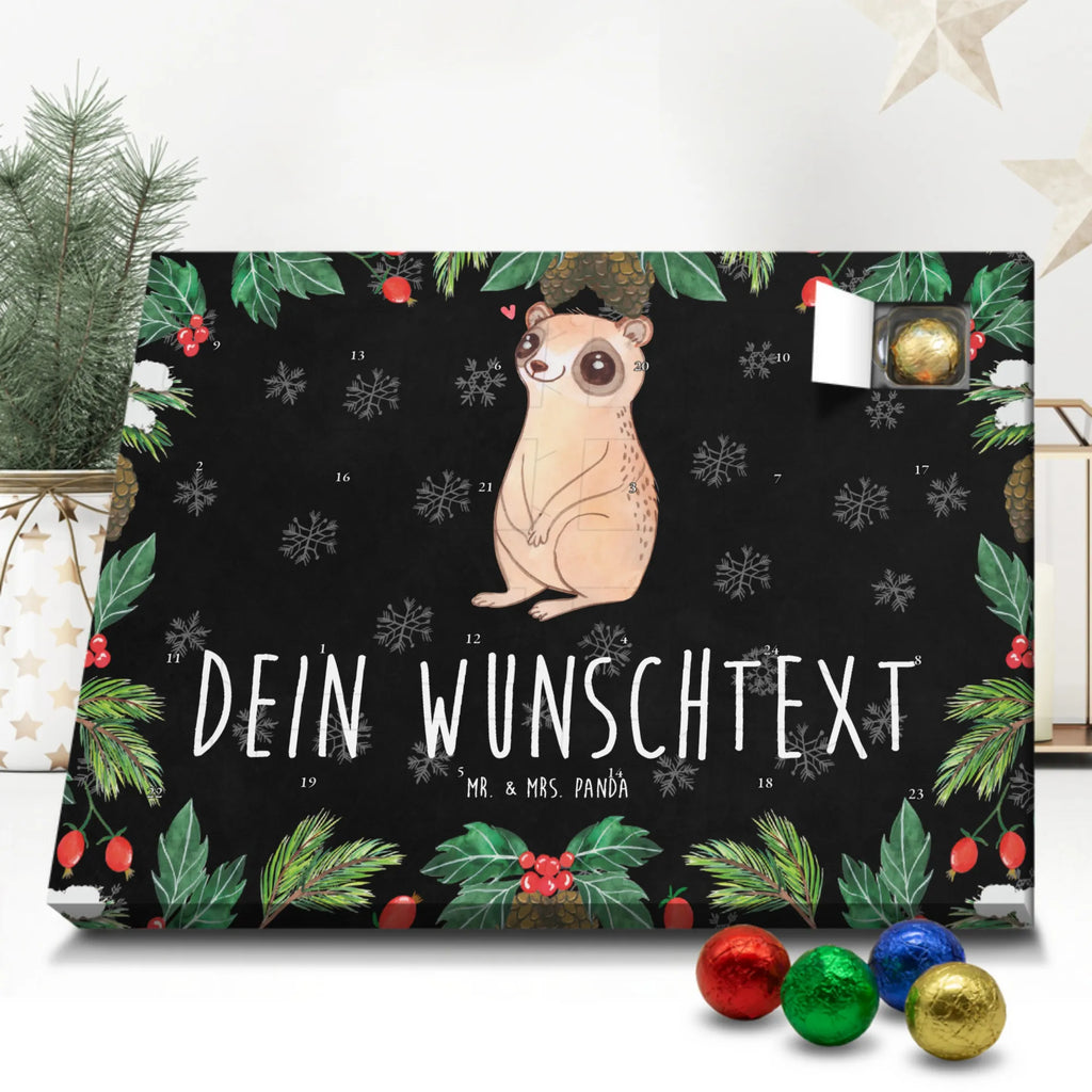 Personalisierter Schoko Adventskalender Plumplori Glücklich Personalisierter Adventskalender, Adventskalender mit Namen, Tiermotive, Gute Laune, lustige Sprüche, Tiere, Plumplori, Niedlich, Glück