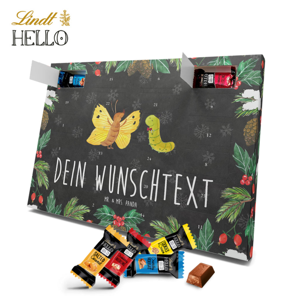 Personalisierter Markenschokolade Adventskalender Raupe Schmetterling Personalisierter Adventskalender, Tiermotive, Gute Laune, lustige Sprüche, Tiere, Raupe, Schmetterling, Zitronenfalter, Entwicklung, Erwachsen werden, Kokon, Hut, Hütchen, Schönheit, Aufwachsen