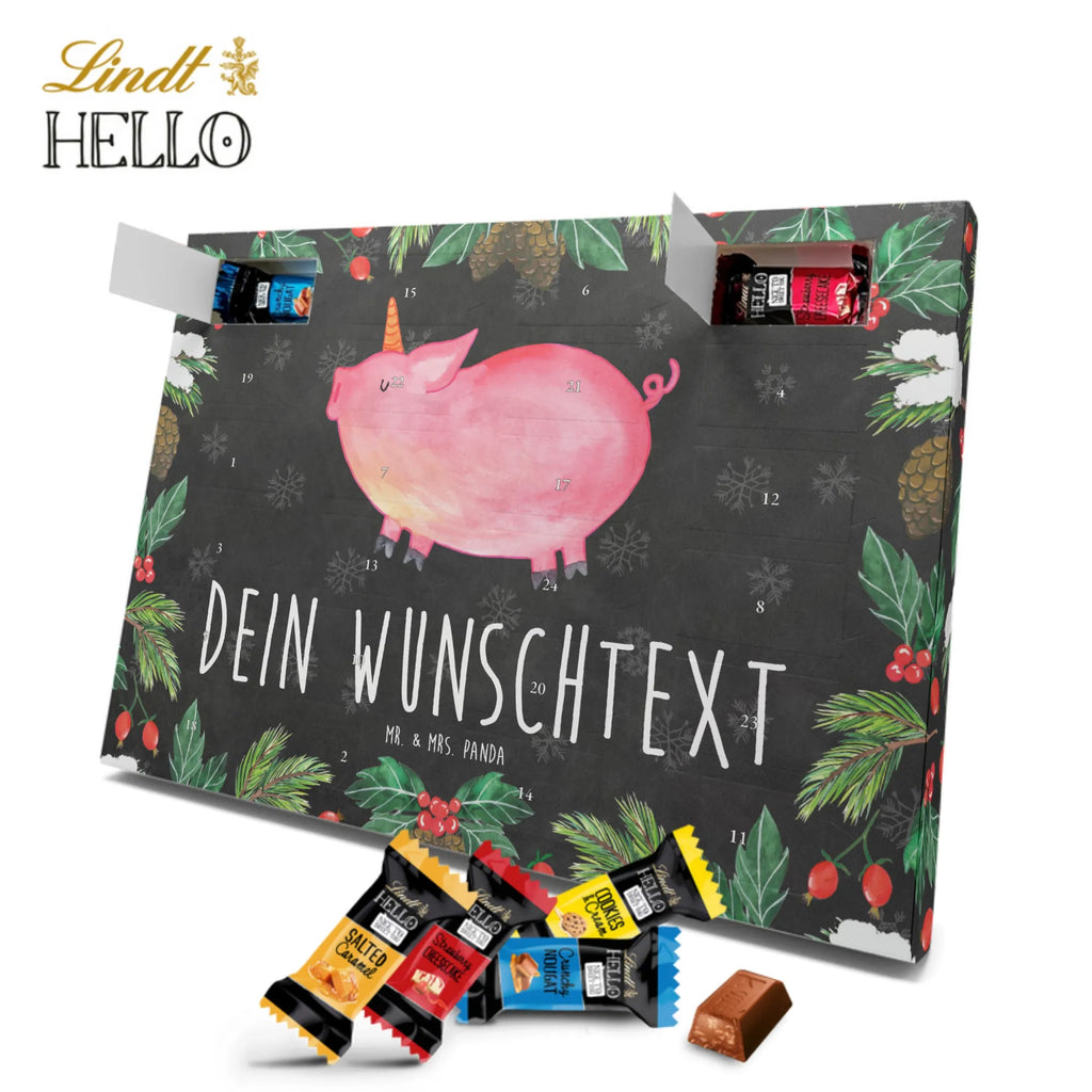 Personalisierter Markenschokolade Adventskalender Einhorn Schwein Personalisierter Adventskalender, Einhorn, Einhörner, Einhorn Deko, Pegasus, Unicorn, Party, Spaß, Schwein, Schweinhorn, Bauer, witzig. lustig, Spruch, geschenk, Pig, Piggy, funny, english, englisch