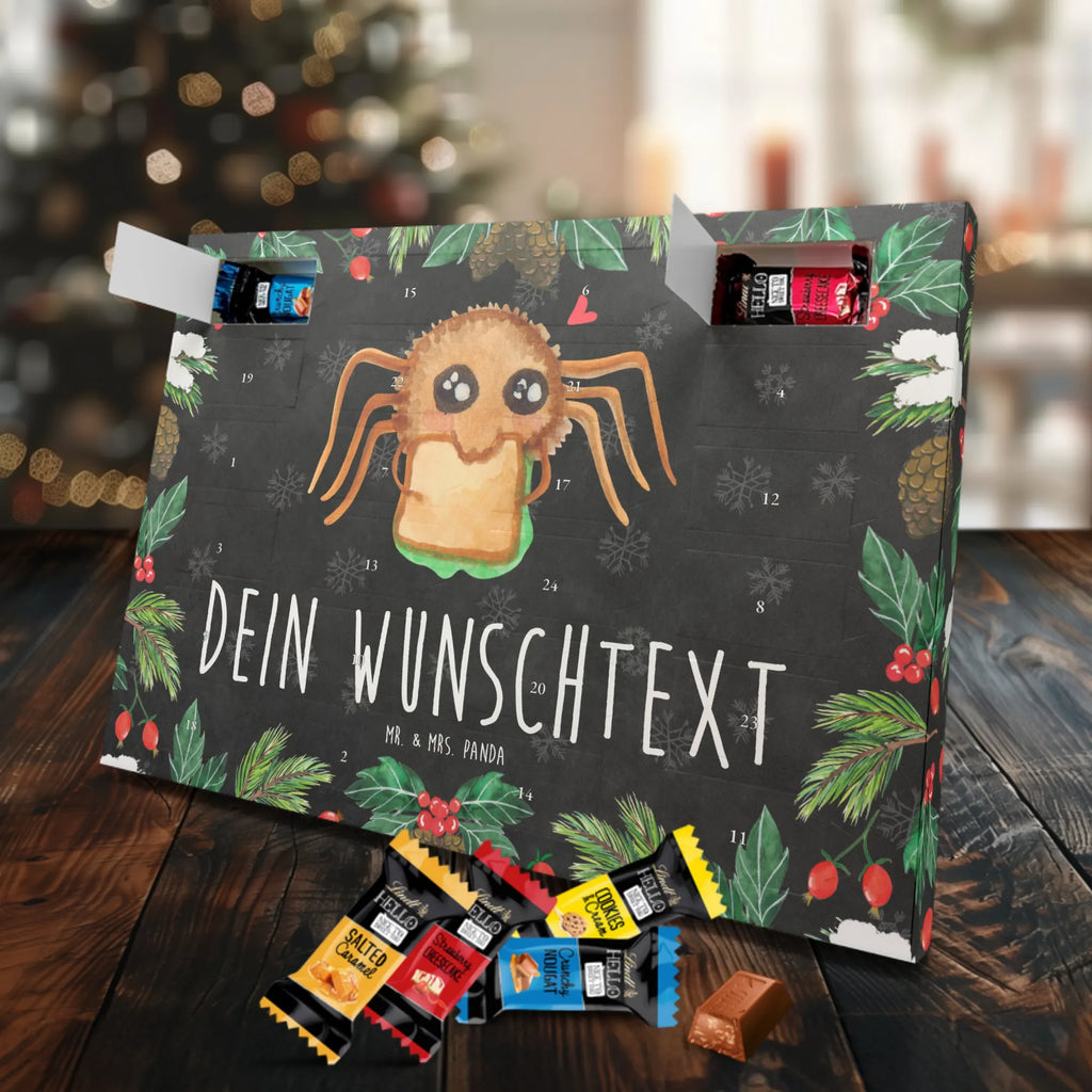 Personalisierter Markenschokolade Adventskalender Spinne Agathe Sandwich Personalisierter Adventskalender, Spinne Agathe, Spinne, Agathe, Videos, Merchandise, Glück, Mut, Hungrig, Verfressen, Lebensfreude, Alles wird gut, Hunger