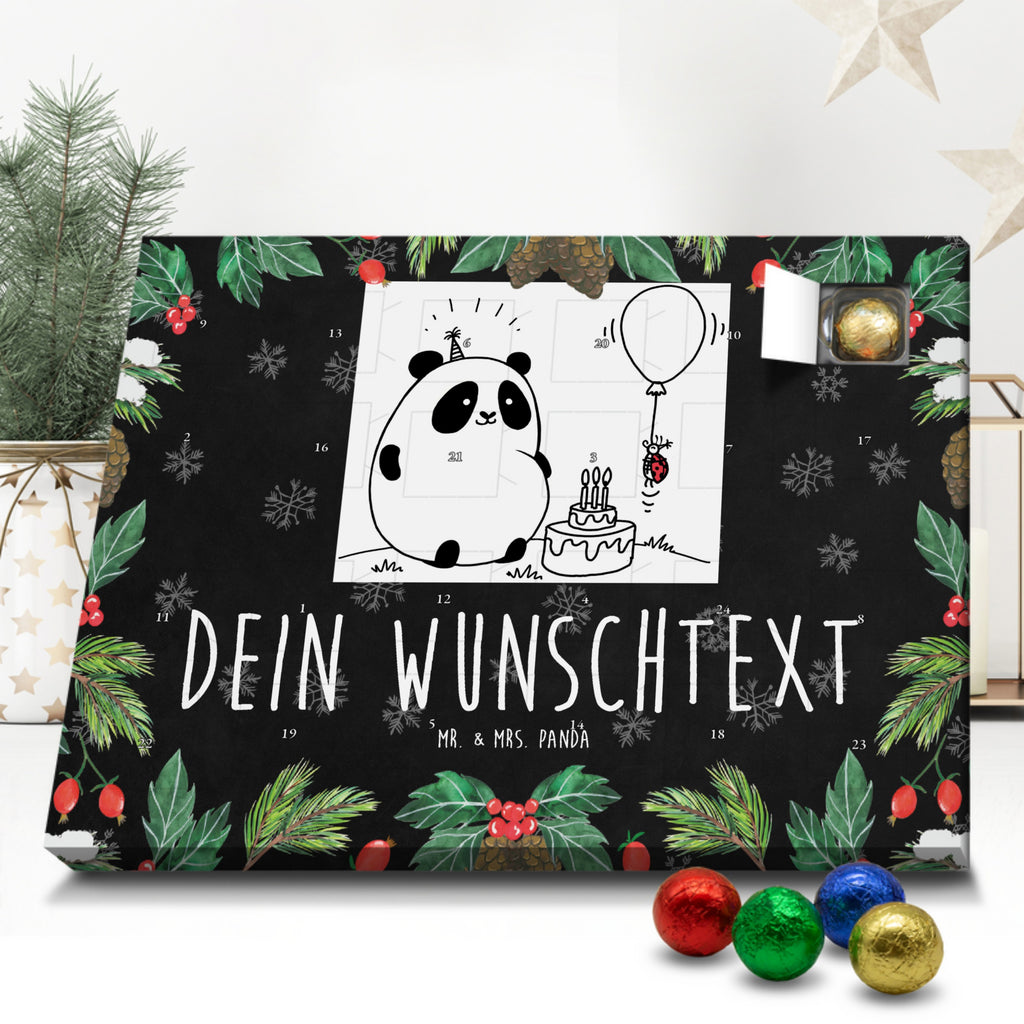 Personalisierter Schoko Adventskalender Panda Geburtstag Personalisierter Adventskalender, Adventskalender mit Namen