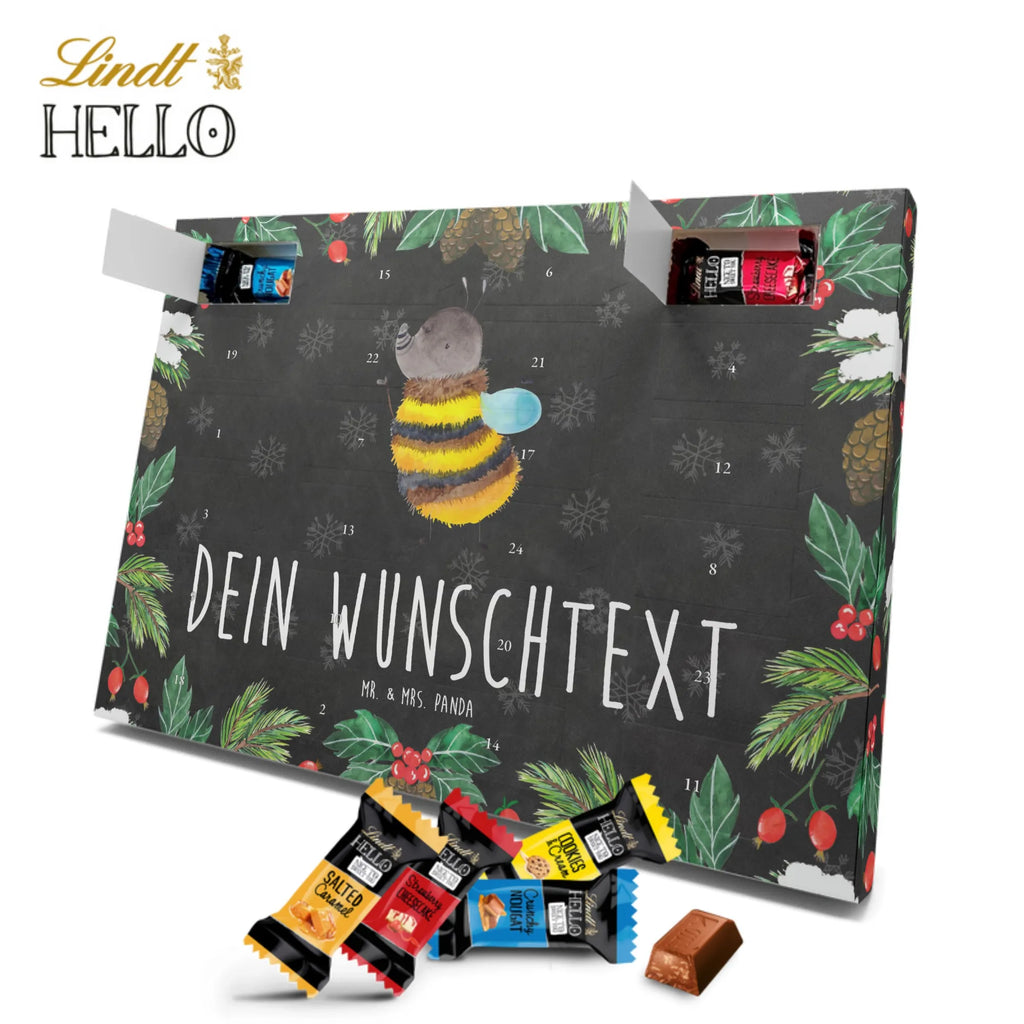 Personalisierter Markenschokolade Adventskalender Hummel flauschig Personalisierter Adventskalender, Tiermotive, Gute Laune, lustige Sprüche, Tiere, Hummel, Flauschig, Biene, Blume, Natur