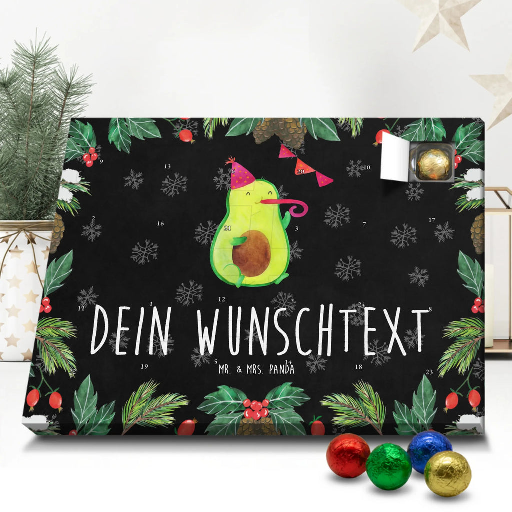 Personalisierter Schoko Adventskalender Avocado Geburtstag Personalisierter Adventskalender, Adventskalender mit Namen, Avocado, Veggie, Vegan, Gesund