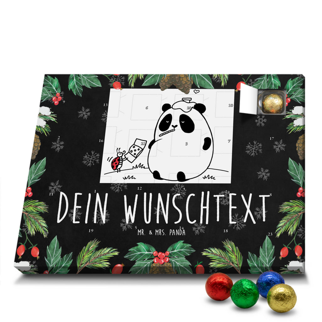 Personalisierter Schoko Adventskalender Panda Gute Besserung Personalisierter Adventskalender, Adventskalender mit Namen