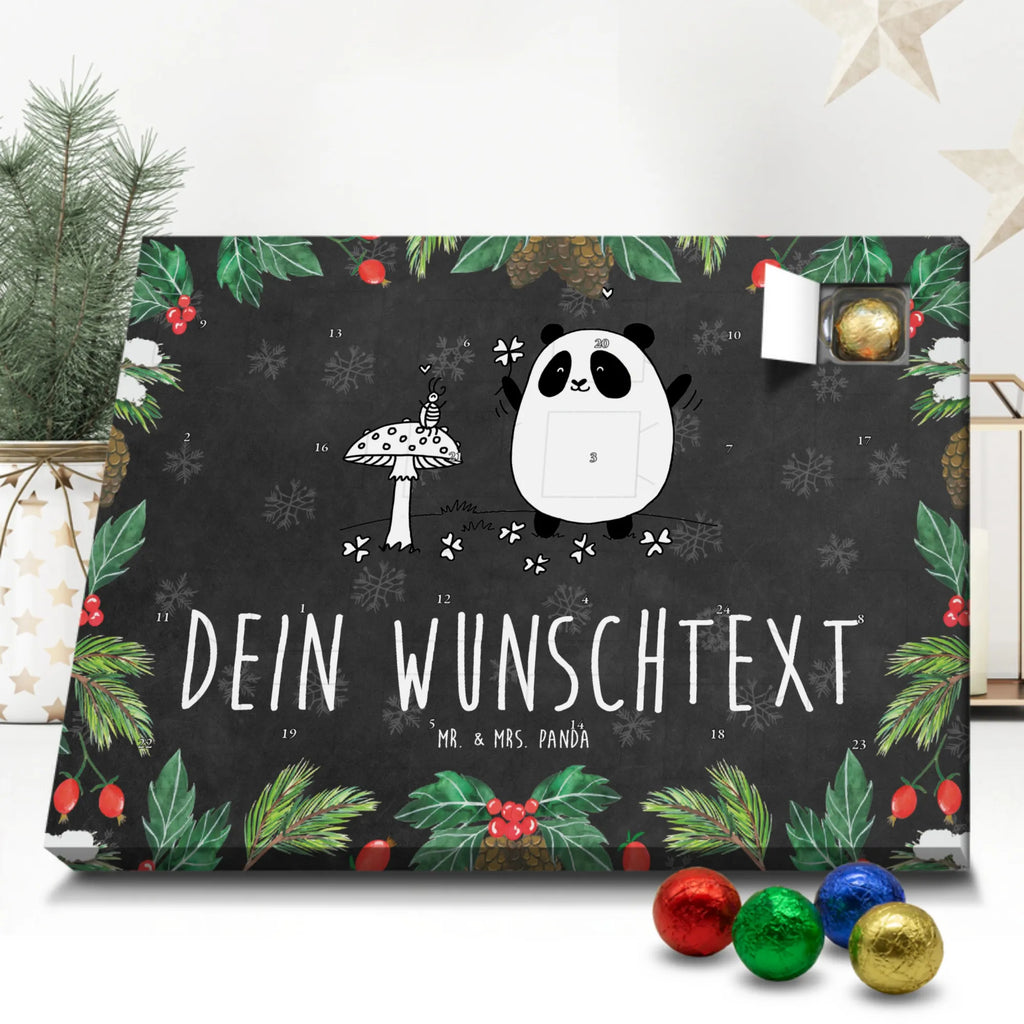 Personalisierter Schoko Adventskalender Panda Glück Personalisierter Adventskalender, Adventskalender mit Namen