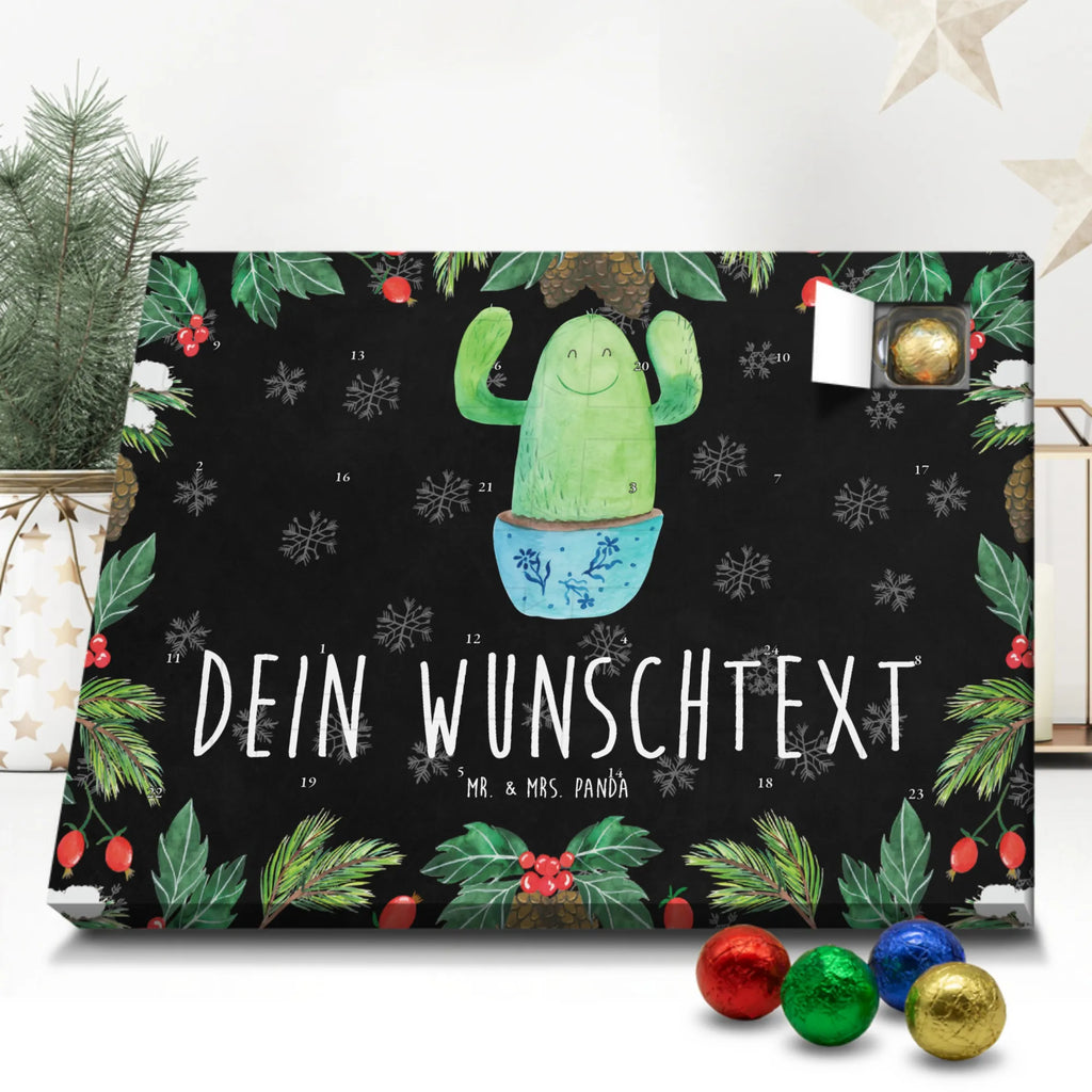 Personalisierter Schoko Adventskalender Kaktus Happy Personalisierter Adventskalender, Adventskalender mit Namen, Kaktus, Kakteen, Motivation, Spruch, lustig, Kindersicherung, Neustart, Büro, Büroalltag, Kollege, Kollegin, Freundin, Mutter, Familie, Ausbildung