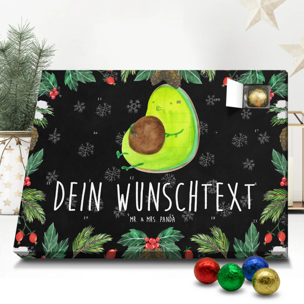 Personalisierter Schoko Adventskalender Avocado Pfeifen Personalisierter Adventskalender, Adventskalender mit Namen, Avocado, Veggie, Vegan, Gesund, Diät, Abnehmen, Ernährung, dick sein