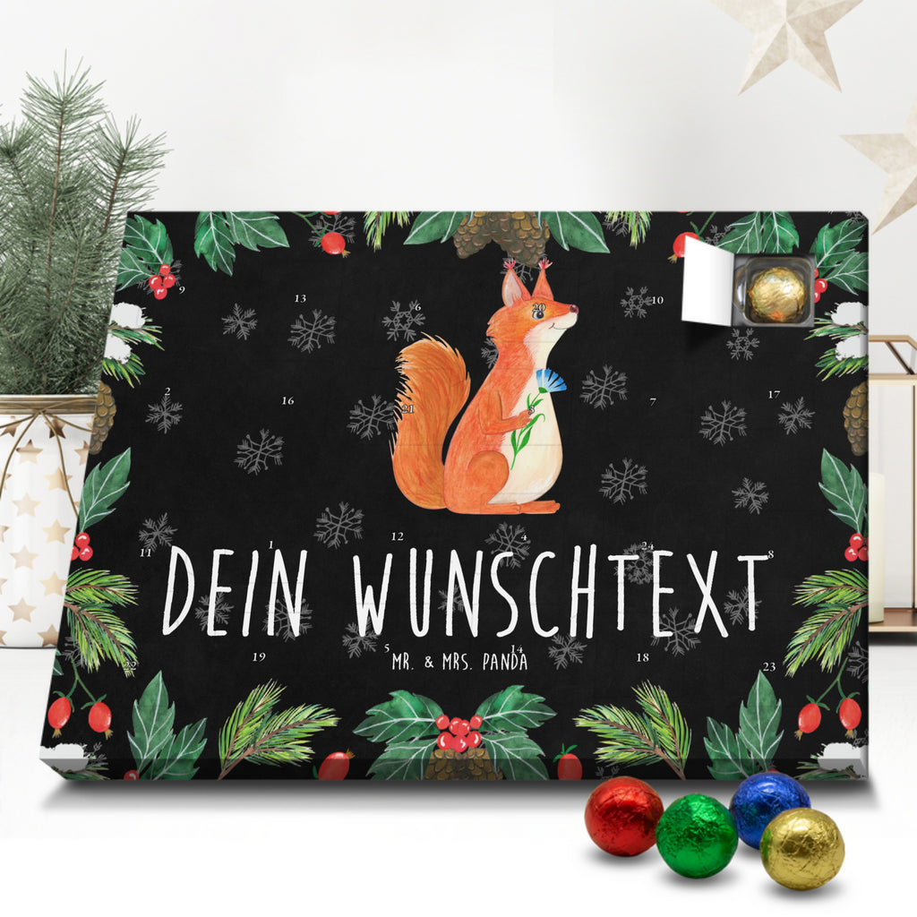 Personalisierter Schoko Adventskalender Eichhörnchen Blume Personalisierter Adventskalender, Adventskalender mit Namen, Tiermotive, Gute Laune, lustige Sprüche, Tiere, Eichhörnchen, Eichhorn, Spruch positiv, Lachen, Spaß, Motivation Sprüche, Motivation Bilder, glücklich Spruch, Spruch Deko