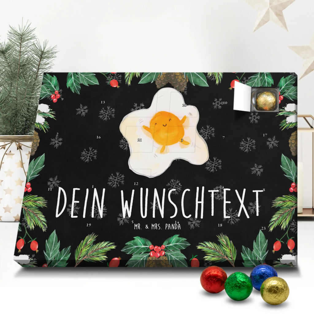 Personalisierter Schoko Adventskalender Spiegelei Ei Personalisierter Adventskalender, Adventskalender mit Namen, Tiermotive, Gute Laune, lustige Sprüche, Tiere, Ei, Spiegelei, Schön, Tag, Glücklich, Liebe