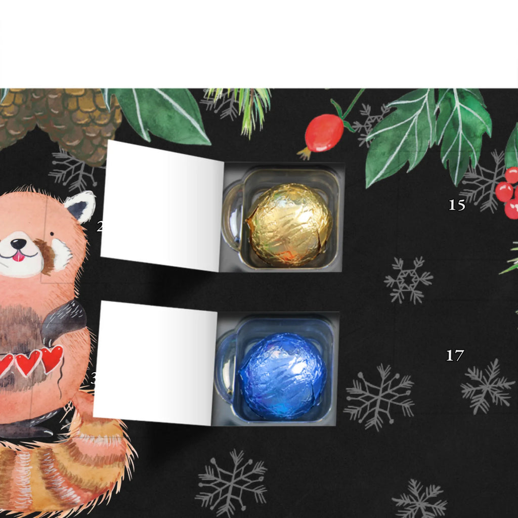 Personalisierter Schoko Adventskalender Roter Panda Personalisierter Adventskalender, Adventskalender mit Namen, Tiermotive, Gute Laune, lustige Sprüche, Tiere, Panda, Liebe, Rot, Herz, Liebling, Lieblingsmensch