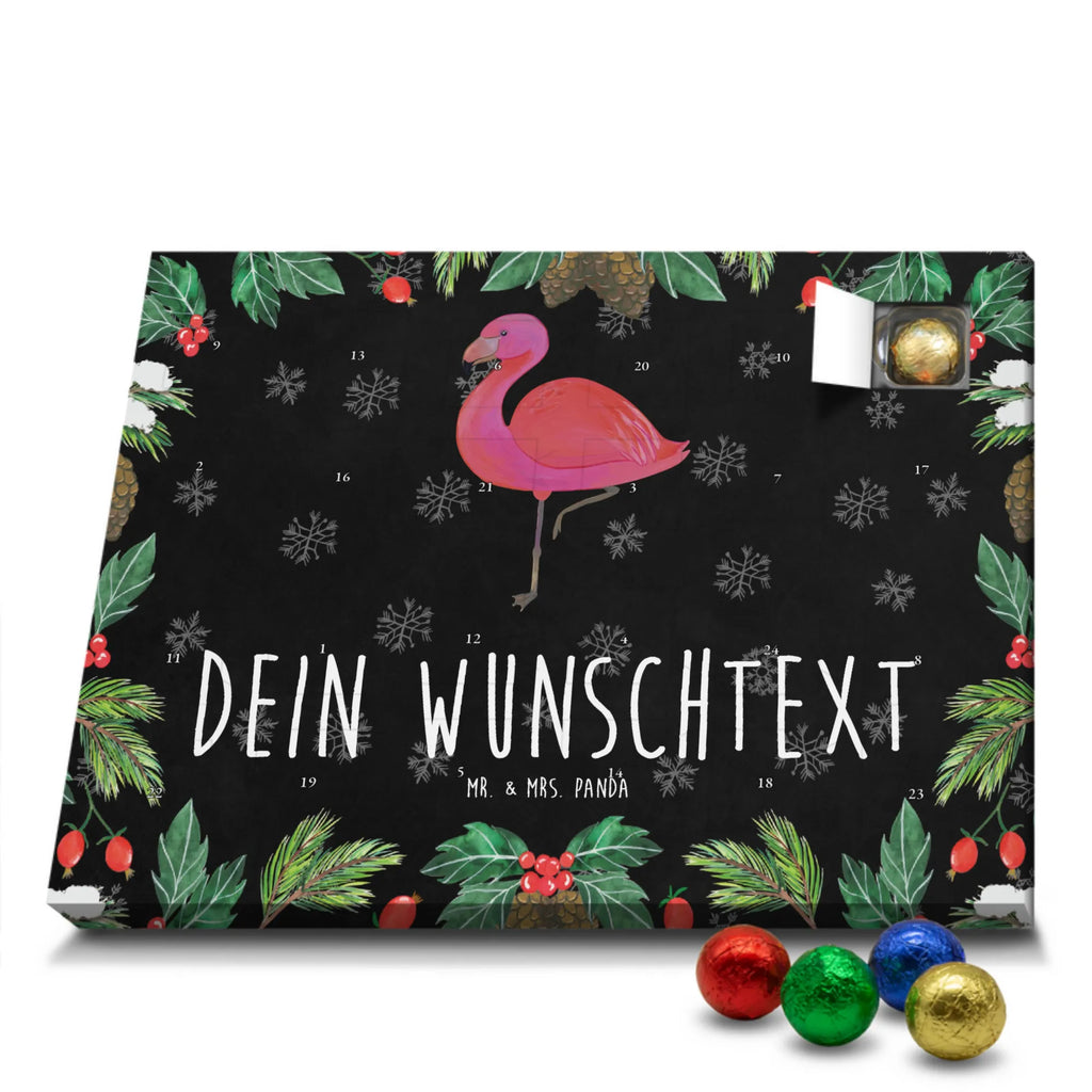 Personalisierter Schoko Adventskalender Flamingo Classic Personalisierter Adventskalender, Adventskalender mit Namen, Flamingo, Einzigartig, Selbstliebe, Stolz, ich, für mich, Spruch, Freundin, Freundinnen, Außenseiter, Sohn, Tochter, Geschwister