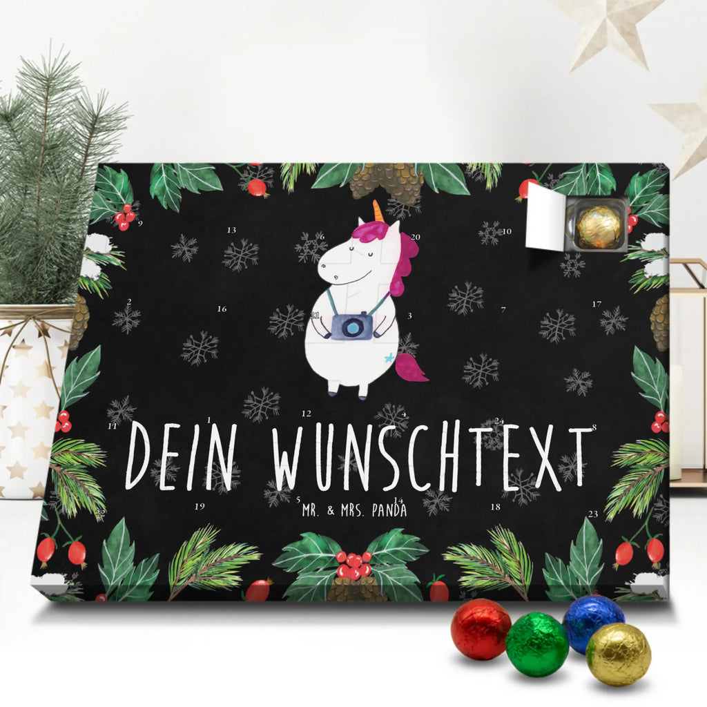 Personalisierter Schoko Adventskalender Einhorn Fotograf Personalisierter Adventskalender, Adventskalender mit Namen, Einhorn, Einhörner, Einhorn Deko, Pegasus, Unicorn, Fotograf, Fotografie, Kamera, Reisen, Weltreise, Weltenbummler, Urlaub, Tourist, Kurztrip, Reise, Städtereise