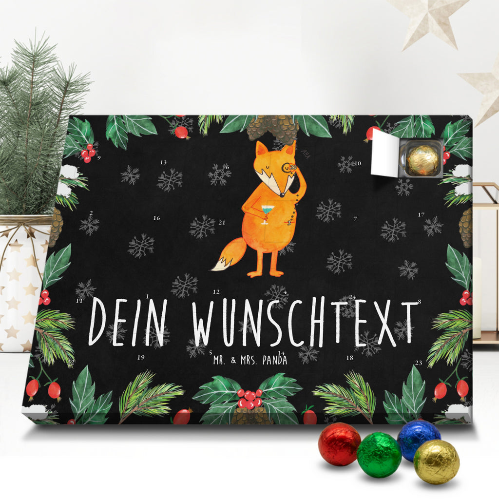 Personalisierter Schoko Adventskalender Fuchs Lord Personalisierter Adventskalender, Adventskalender mit Namen, Fuchs, Füchse, tröstende Worte, Spruch lustig, Liebeskummer Geschenk, Motivation Spruch, Problemlösung